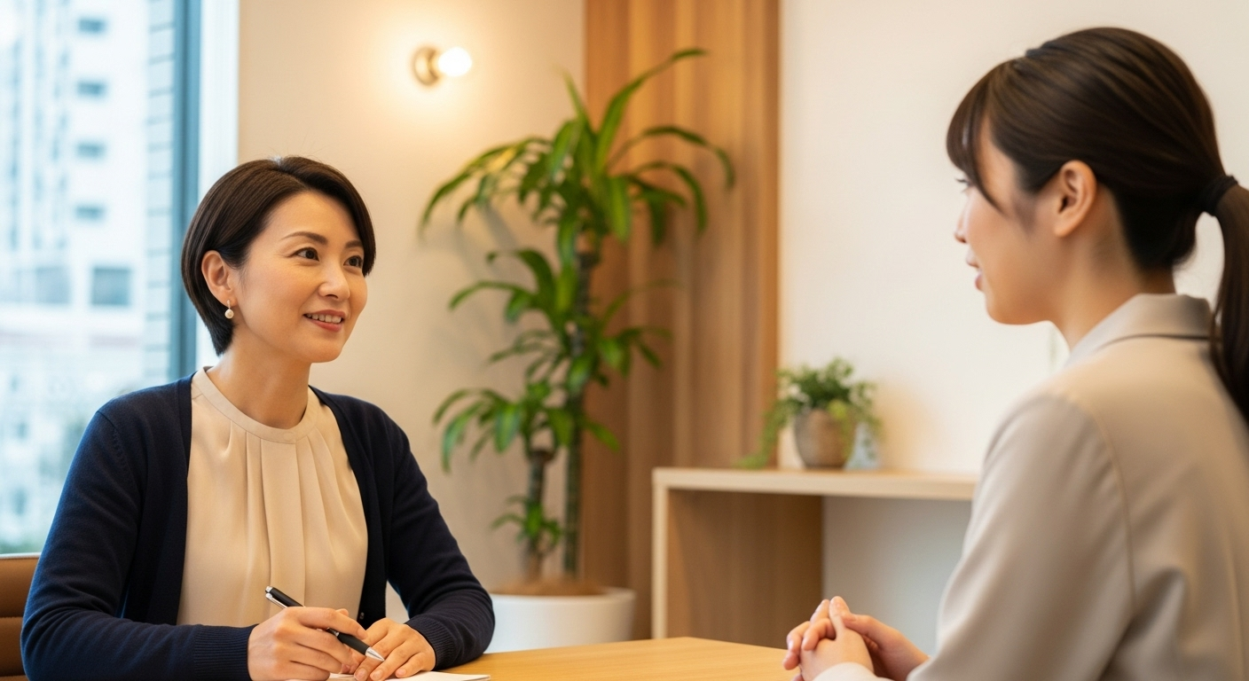 婚活 無料相談の様子